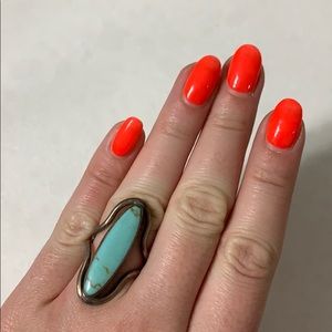 Authentic Mexican Silver Turquoise Ring